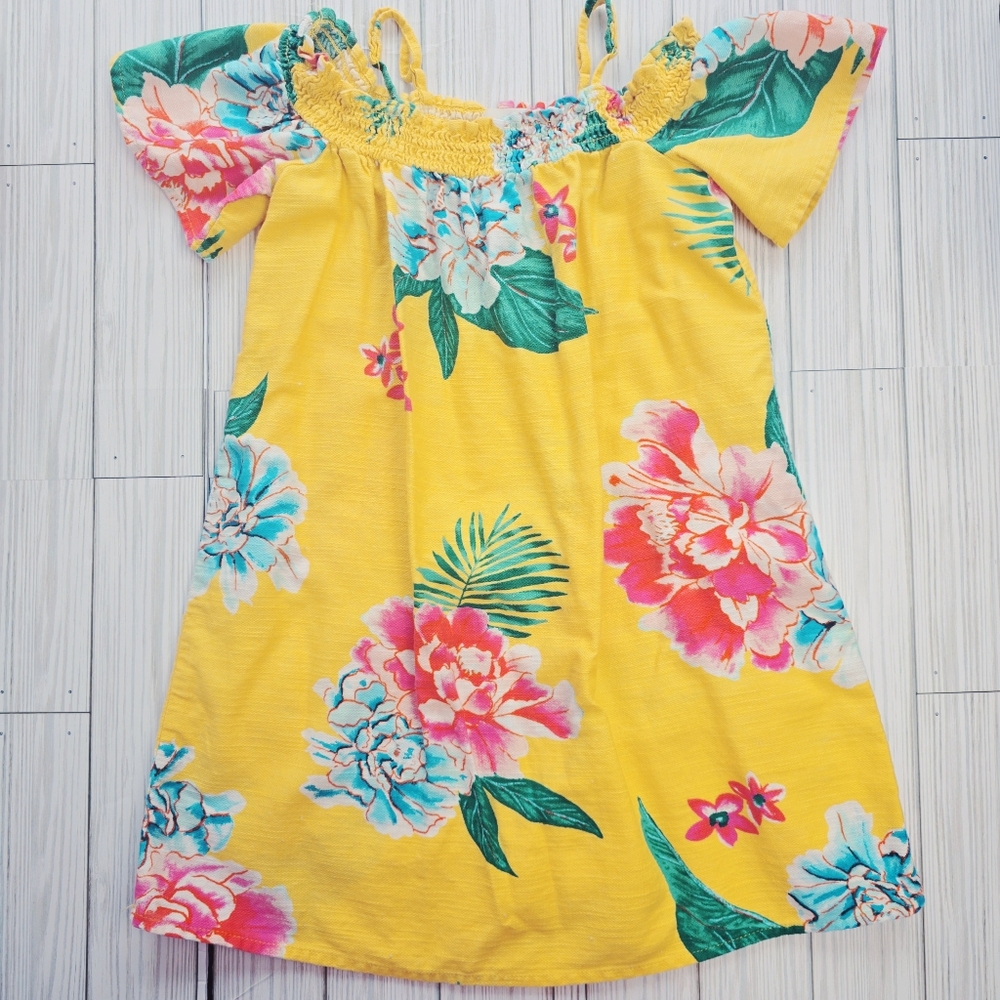 Old Navy Yellow Floral Kids Dress